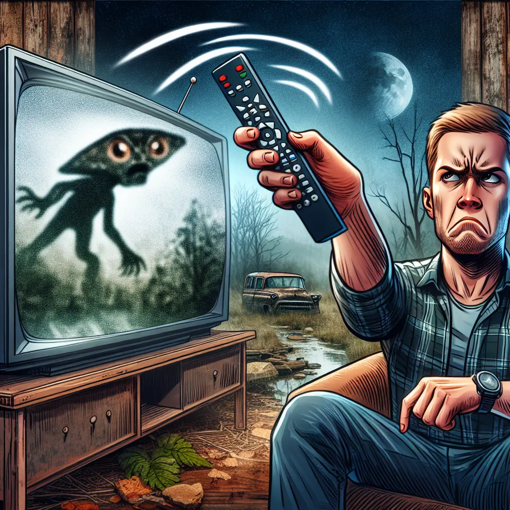 Representación de Decepción en el episodio de MonsterQuest sobre el Ozark Howler