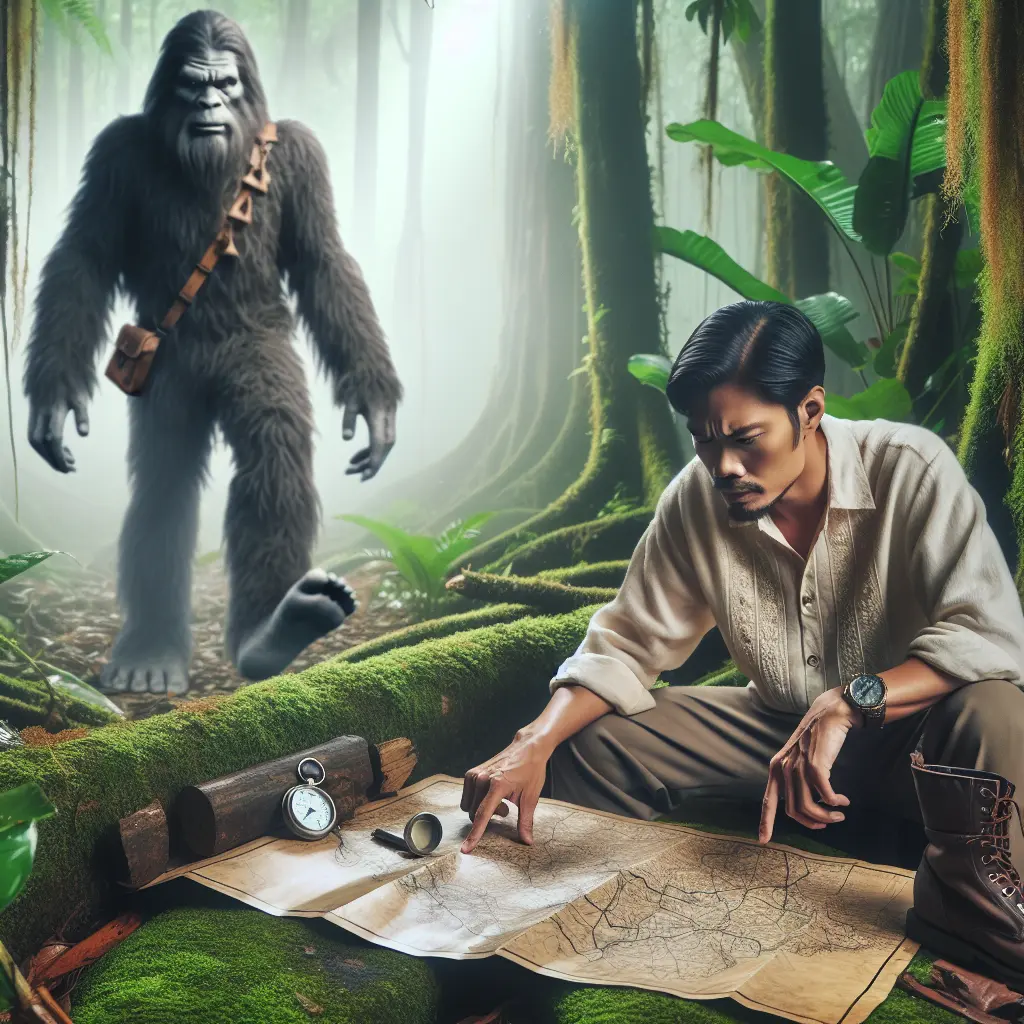 Representation of Filipino busca al legendario Bigfoot de Vietnam