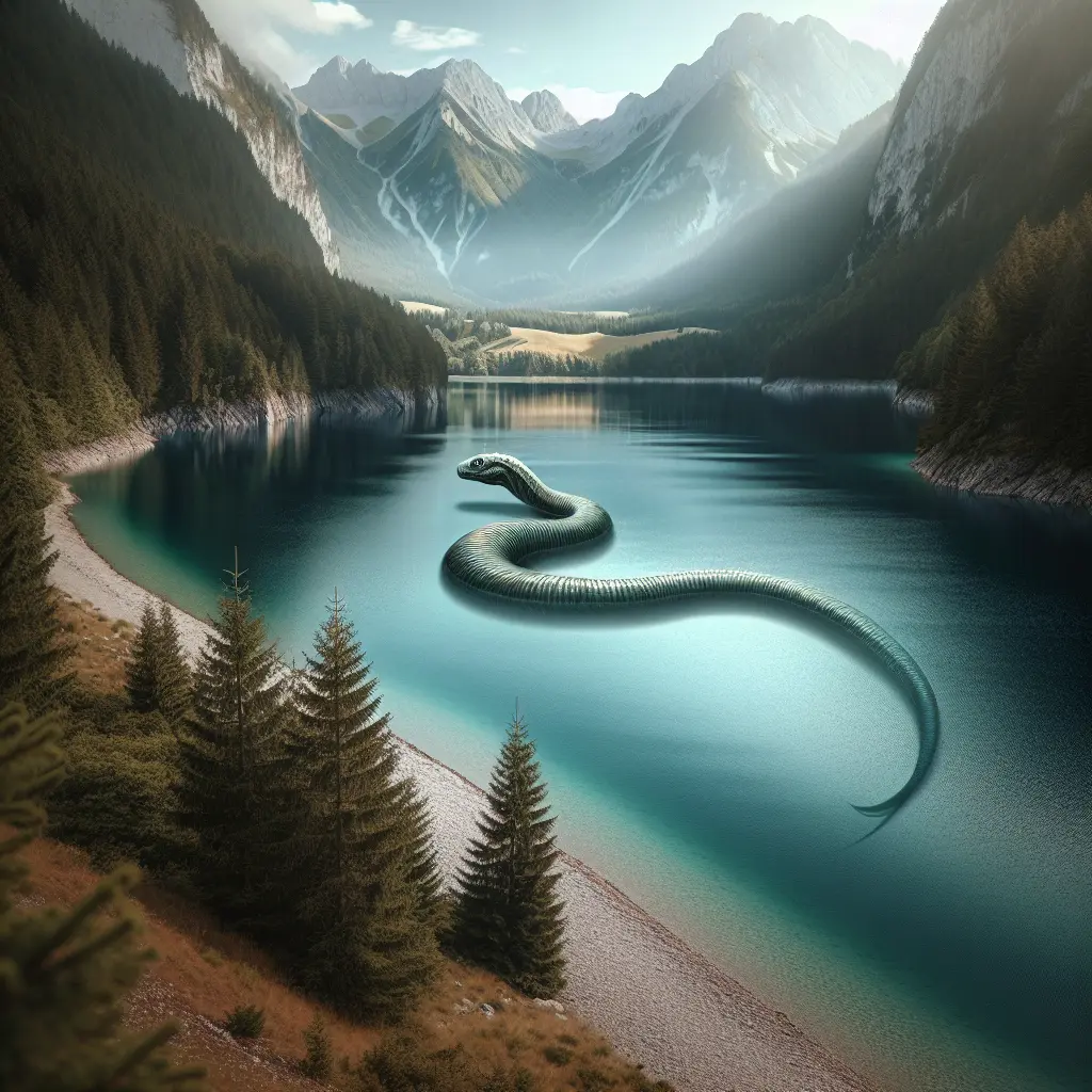 Representación de Ogopogo: El monstruo legendario del lago Okanagan